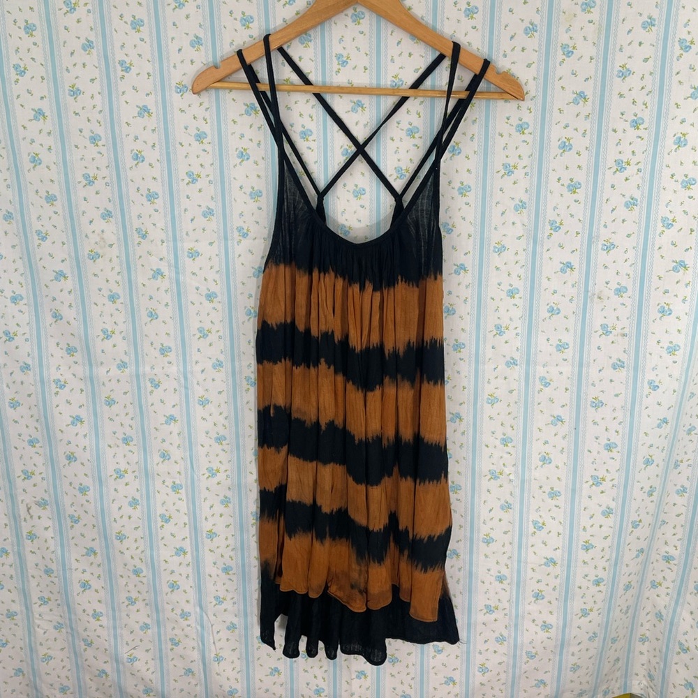 Free People Fly By Stripe Tank - Sized Small